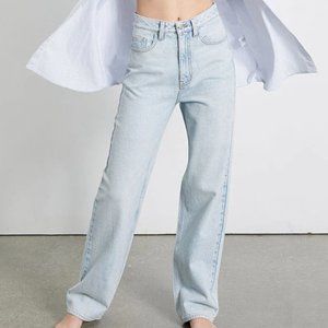 pacsun woman's eco light blue boyfriend jeans (nwt)